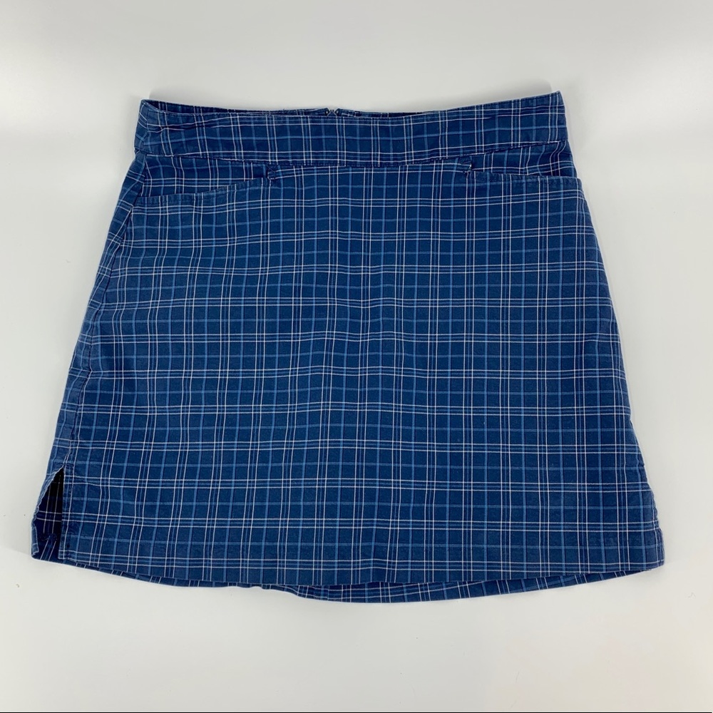 Lady Hagen Blue Plaid Skort